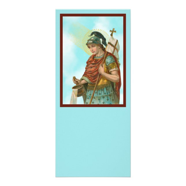 St. Florian med Bucket (Clear Himlar; M 019) Reklamkort (Framsidan)