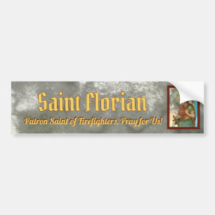 St. Florian med Bucket (Smoke; M 019) Bildekal