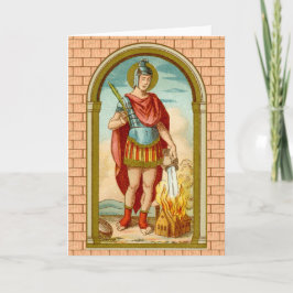 St. Florian of Lorch (BK 32) Blank Hälsning Kort