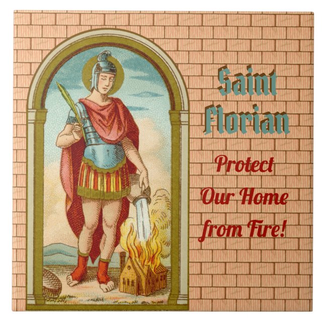 St Florian of Lorch (BK 32) Tile 2 Kakelplatta (Framsidan)