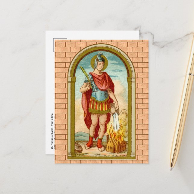 St. Florian of Lorch (BK 32) Vykort (Fram/Back In Situ)