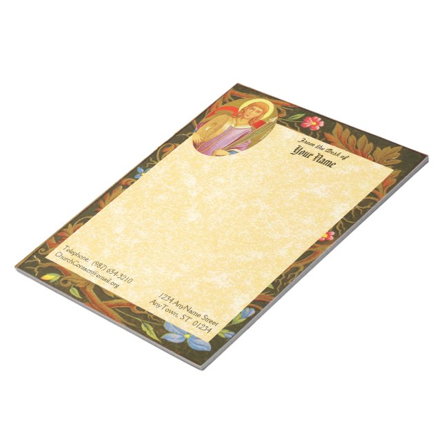 St. Florian of Lorch (PM 03) 11"x8.5" Anteckningsblock (Vinklad)