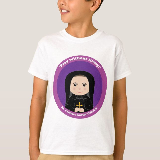 St. Frances Xavier Cabrini T Shirt (Framsida)