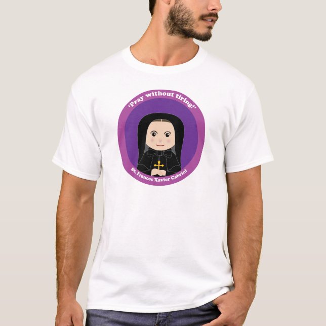 St. Frances Xavier Cabrini Tee Shirt (Framsida)