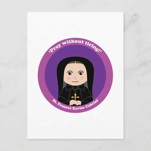 St. Frances Xavier Cabrini Vykort (Framsida)