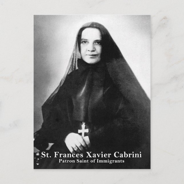 St. Frances Xavier Cabrini Vykort (Framsida)