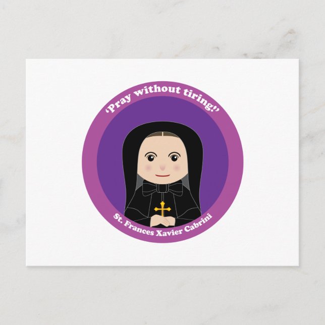 St. Frances Xavier Cabrini Vykort (Framsida)