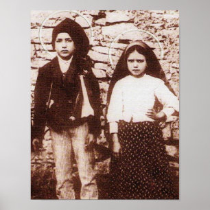 ST FRANCESCO OCH ST JACINTA POSTER