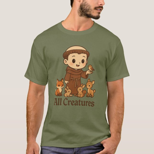 St Francis Alla Varelser T-Shirt (Framsida)