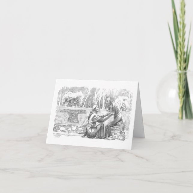 St. Francis and the Leper Kort (Framsida)