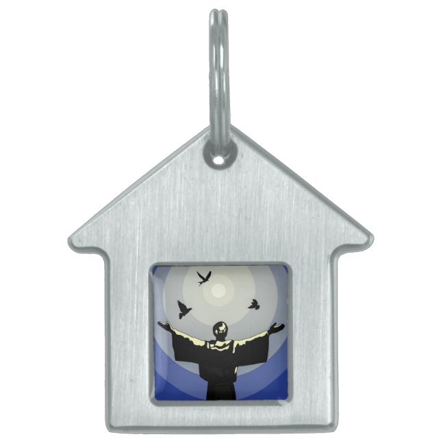 St. Francis Animal Hund Cat Pet Protector ID-bricka Husdjur (Framsidan)