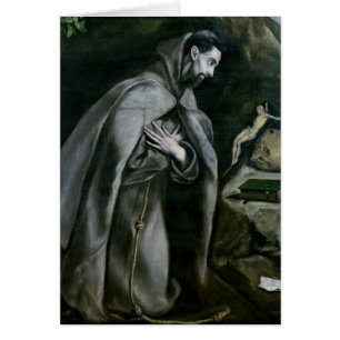 St Francis av Assisi, 1580-95 Hälsningskort