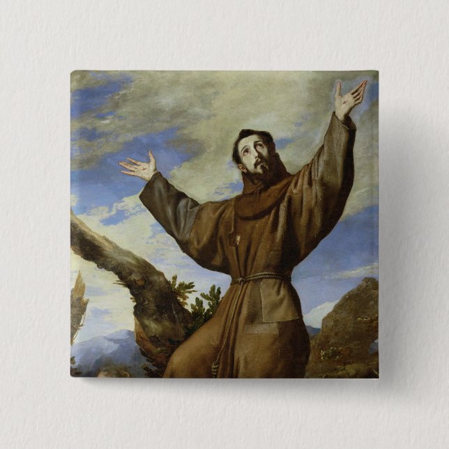 St Francis av Assisi 1642 Knapp (Framsida)