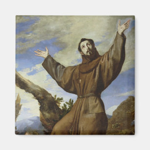 St Francis av Assisi 1642 Magnet