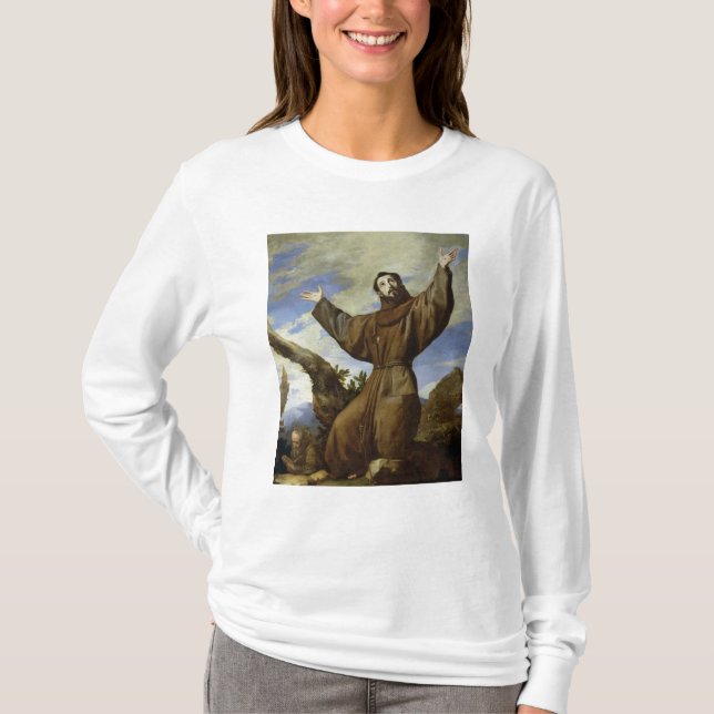 St Francis av Assisi 1642 T Shirt (Framsida)