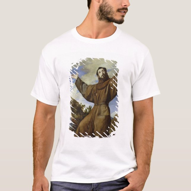 St Francis av Assisi 1642 T Shirt (Framsida)