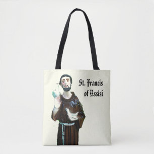 St Francis av Assisi den katolska Sanktt totot Tygkasse