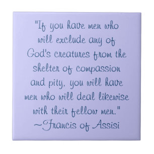 St Francis av Assisi det djura Kakelplatta