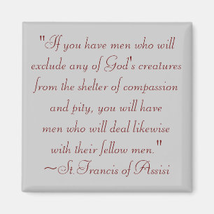 St Francis av Assisi det djura Magnet