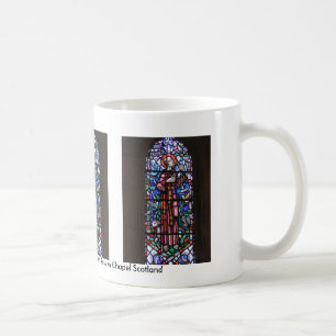 St Francis av Assisi målat glass Kaffemugg