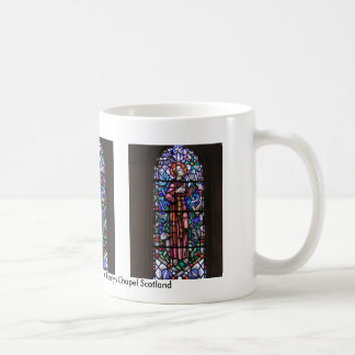 St Francis av Assisi målat glass Kaffemugg