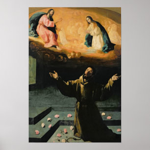St Francis av Assisi, mirakel av ro Poster