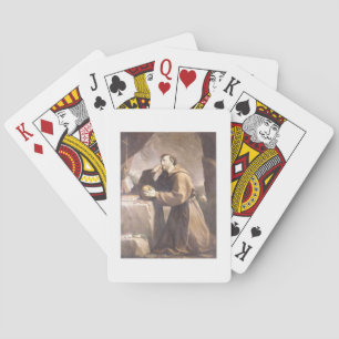 St Francis av Assisi på bönen Casinokort