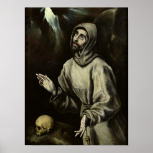 St Francis av Assisi Poster