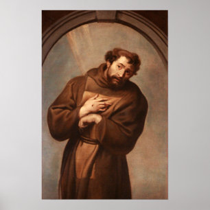 St Francis av Assisi Poster