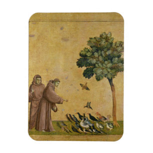 St Francis av Assisi som predikar till fåglarna Magnet
