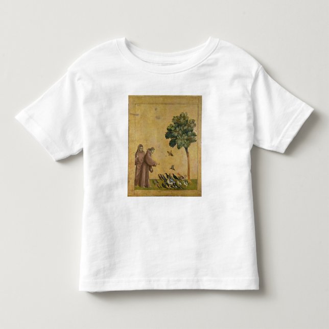 St Francis av Assisi som predikar till fåglarna Tee Shirt (Framsida)