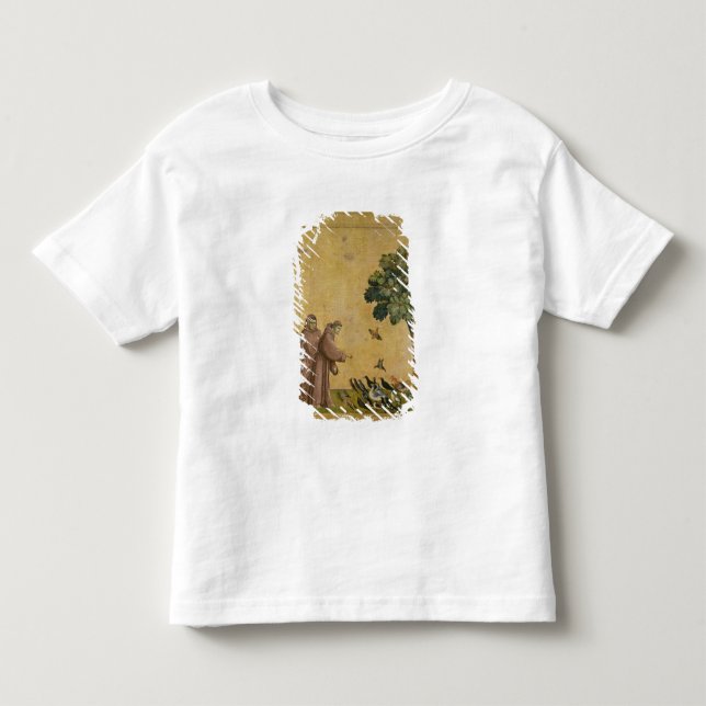 St Francis av Assisi som predikar till fåglarna Tee Shirt (Framsida)