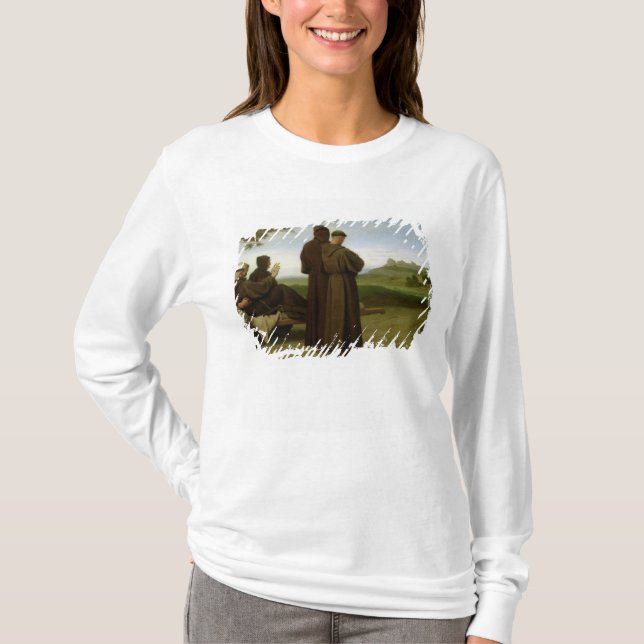 St Francis av Assisi T-shirt (Framsida)