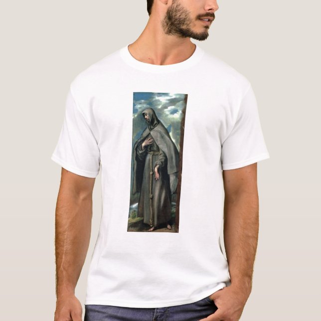 St Francis av Assisi Tee Shirt (Framsida)