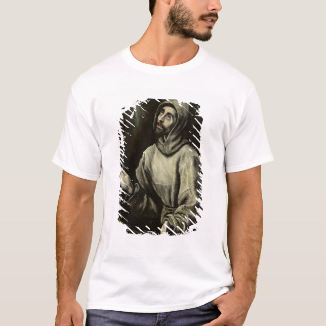 St Francis av Assisi Tee Shirt (Framsida)