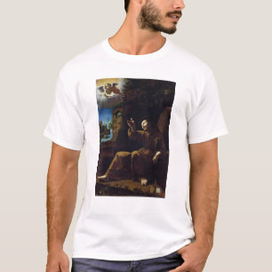 St Francis av Assisi tröstade vid en ängel Tee