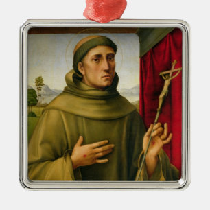 St Francis av Assissi, c.1490 (tempera på panel) Julgransprydnad Metall