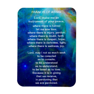 St Francis av den Assisi bönen Magnet