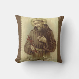 St Francis av den Assisi skyddshelgonet av djur Kudde