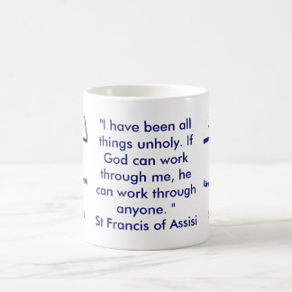 St Francis av det Assisi citationstecknet Kaffemugg