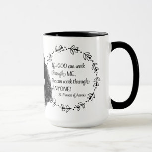 St Francis av det Assisi citationstecknet Mugg