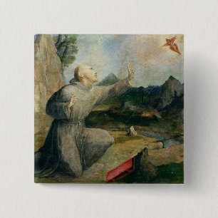 St Francis av det Assisi hälerit stigmatana Knapp