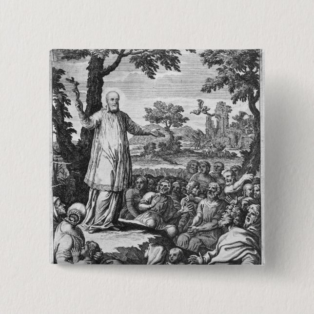 St Francis av Salar som predikar till Knapp (Framsida)