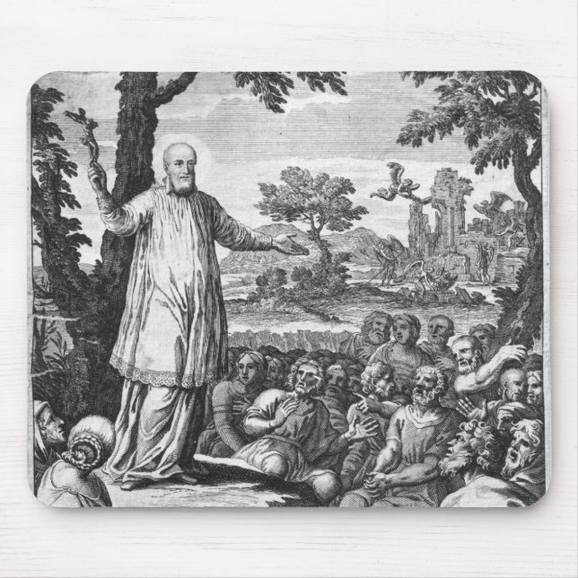 St Francis av Salar som predikar till Musmatta (Framsidan)