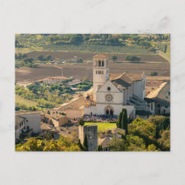 St. Francis Basilica, Assisi, Italien Vykort