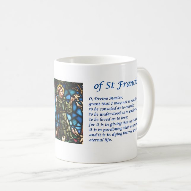 St Francis bön Kaffemugg (Framsida höger)