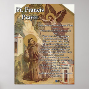 St Francis bön Poster