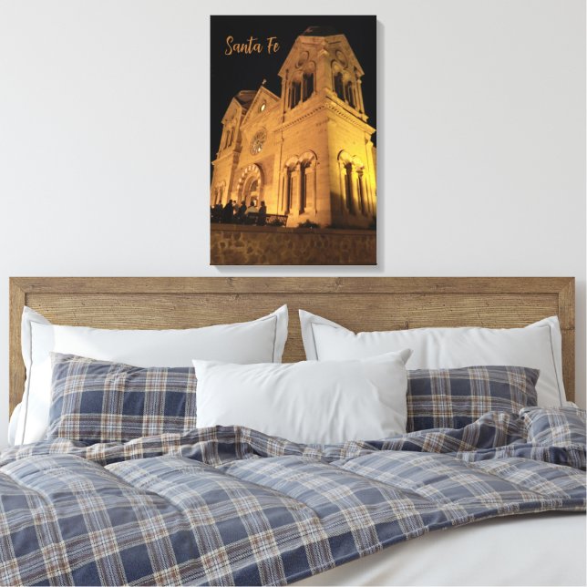 St. Francis Cathedral Santa Fe NM Lindad Canvas (Insitu (sovrum))