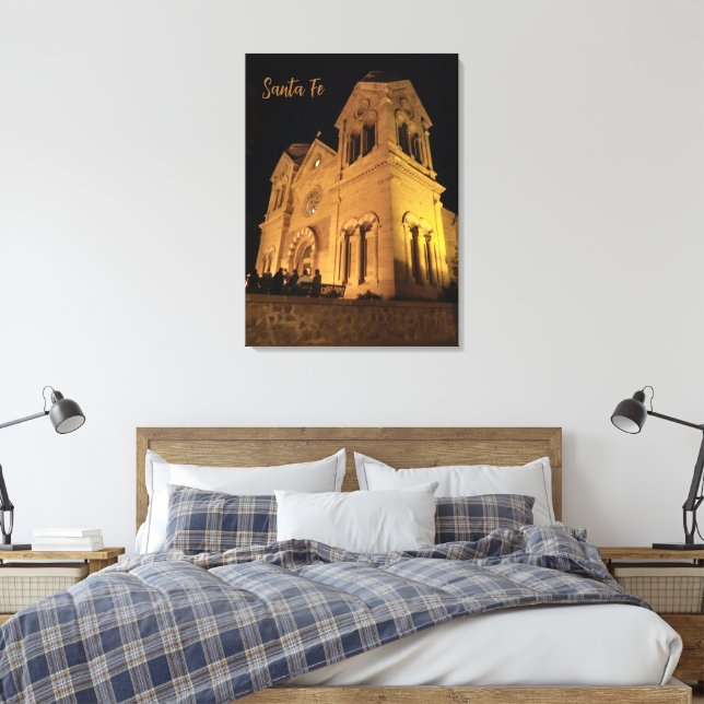 St. Francis Cathedral Santa Fe NM Lindad Canvas (Insitu (sovrum))