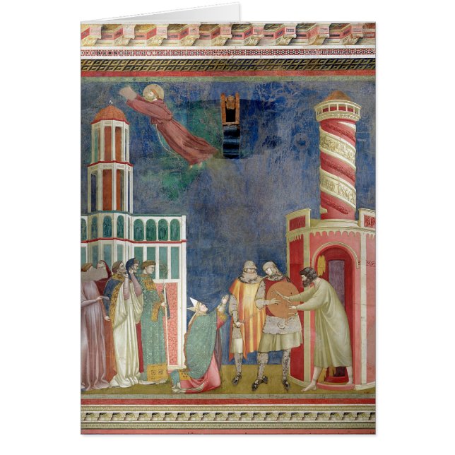St Francis frigör kättaren, 1297-99 Hälsningskort (Framsidan)
